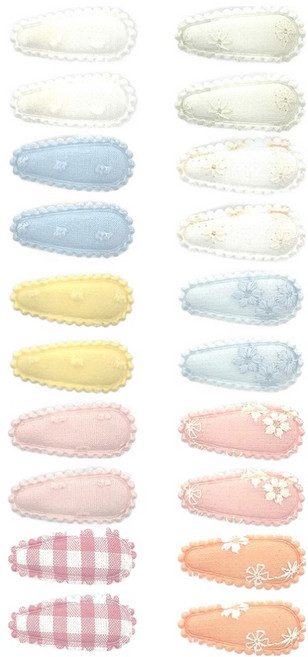 스타일플래닛 컬러풀 미니 똑딱 헤어핀 10종 x 2p 세트