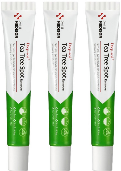 폴메디슨 딥레드 티트리 스팟 리무버, 3개, 25ml