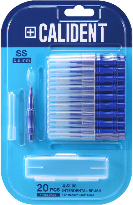 칼리덴트 치간칫솔 SS, 0.8mm, 20개입, 1개