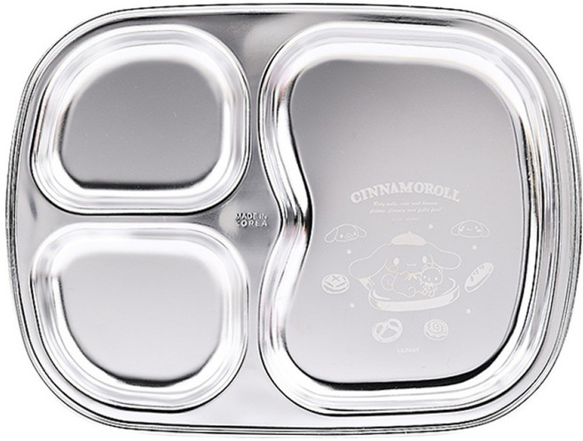 릴팡 유아용 데일리 3구 시나모롤 올스텐 간식식판, 단품, 1개