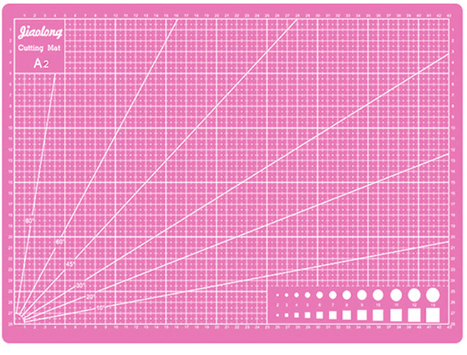 마메 PVC 커팅매트, 핑크