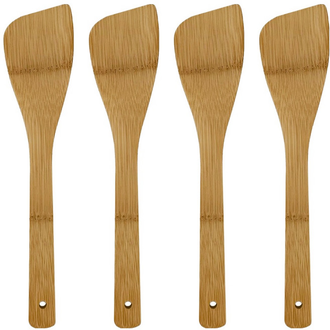 대나무 사선 뒤집개, 내츄럴, 4개