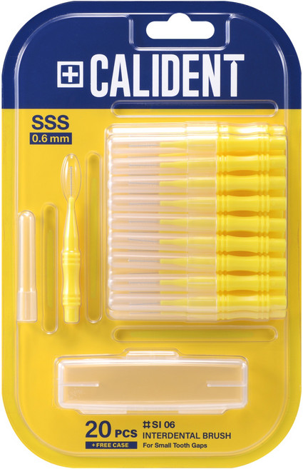 칼리덴트 치간칫솔 SSS, 0.6mm, 20개입, 1개