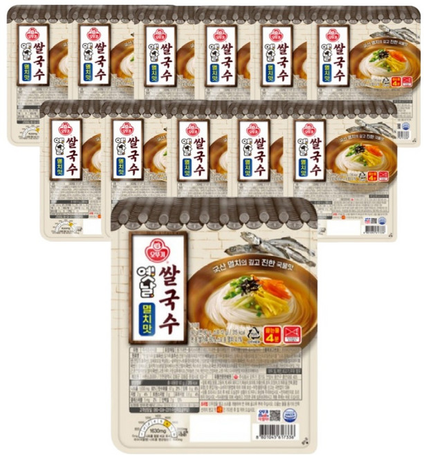오뚜기옛날 쌀국수 멸치맛, 12개, 92g