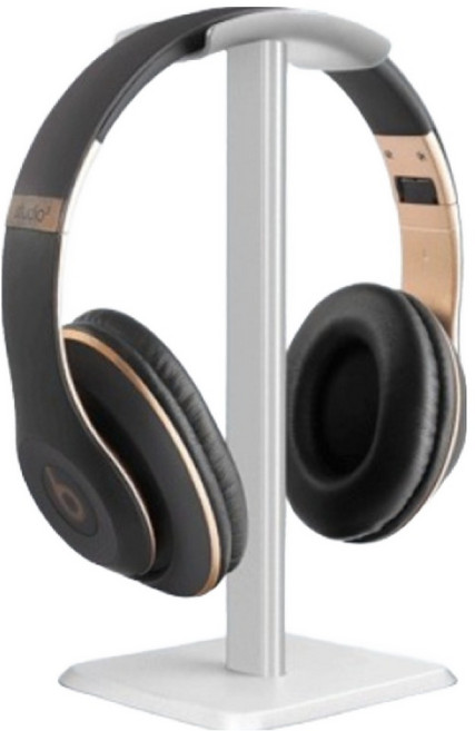 솜데이 스탠드형 헤드셋 거치대 10.5 x 10.5 x 22 cm, 화이트