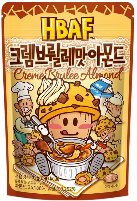 바프 크렘브륄레맛 아몬드, 120g, 1개