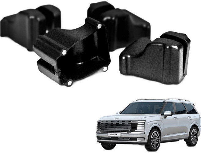 벤딕트 악세사리 실내 도어 힌지 커버 4p, 블랙, 디올 뉴 팰리세이드