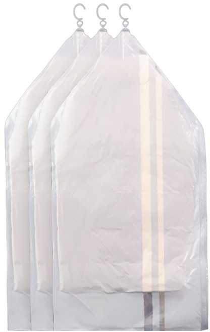 살림이음 옷걸이형 의류용 코트 패딩 보관 압축팩, 3개, 1개입