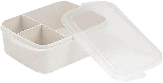 WHOLE HEIGHT 闔樂泰 微波 午餐盒 950ml 耐熱105度 耐冷-10度, 透明, 1個