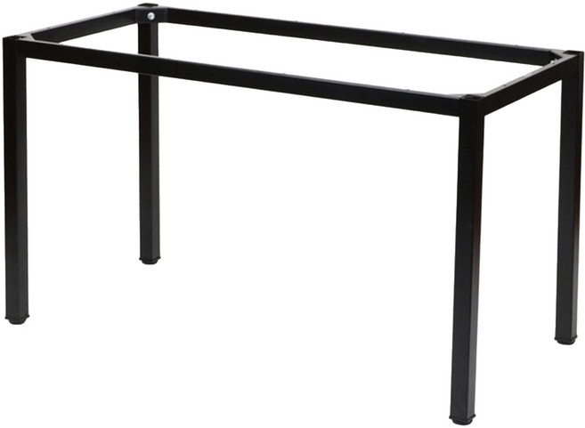 도리퍼니처 40각 철제 프레임 120 x 60 x 68 cm, 블랙