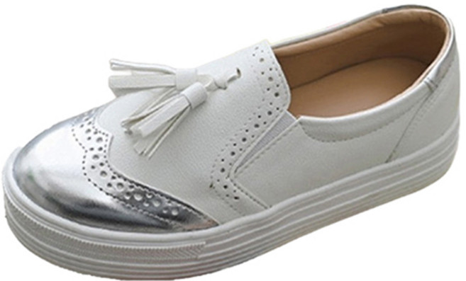 GODSHOE 裘德流蘇布洛克厚底懶人鞋