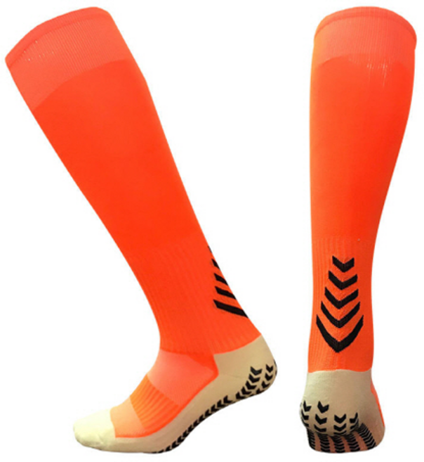 HnEx 장목 논슬립 스포츠양말, 오렌지, 1개
