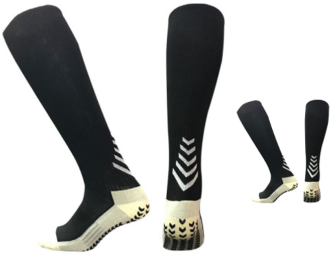 장목 논슬립 스포츠양말, 블랙, 2개