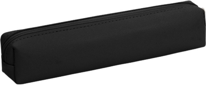 올라이크 베이직 레더 무지 필통, 블랙, 1개