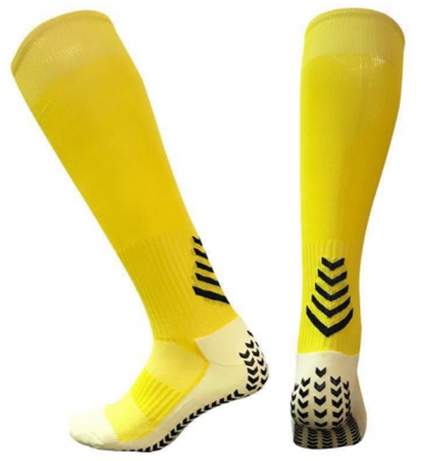 HnEx 장목 논슬립 스포츠양말, 옐로우, 1개