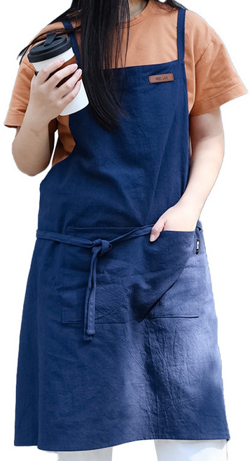 코튼 앞치마, 네이비, 1개