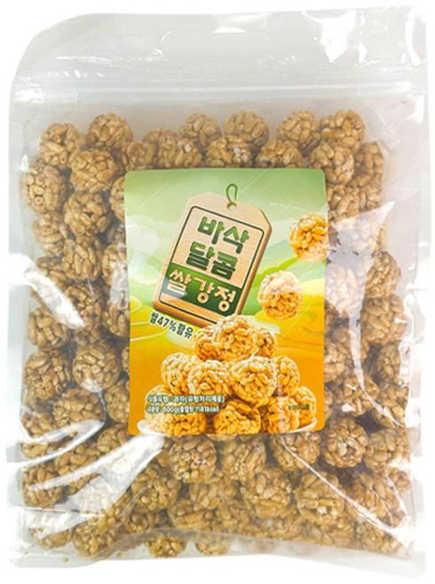 엔터콘 바삭 달콤 쌀 강정, 1개, 500g