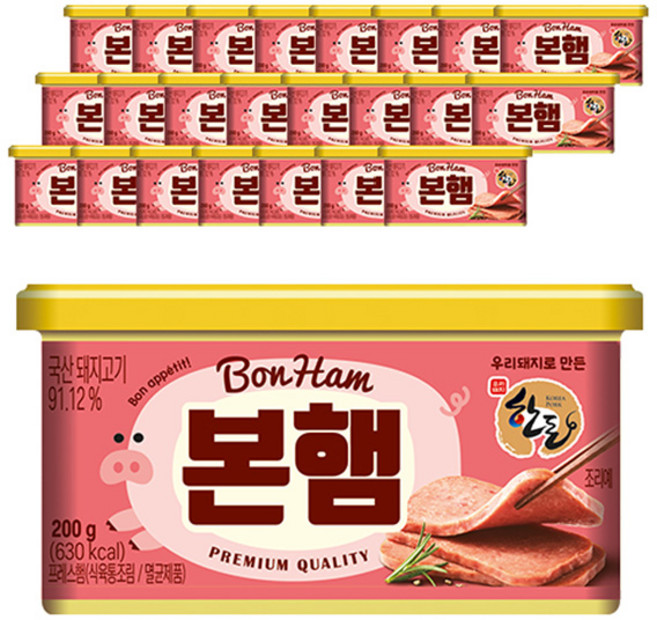 HANSUNG ENTERPRISE 本火腿, 200g, 24個