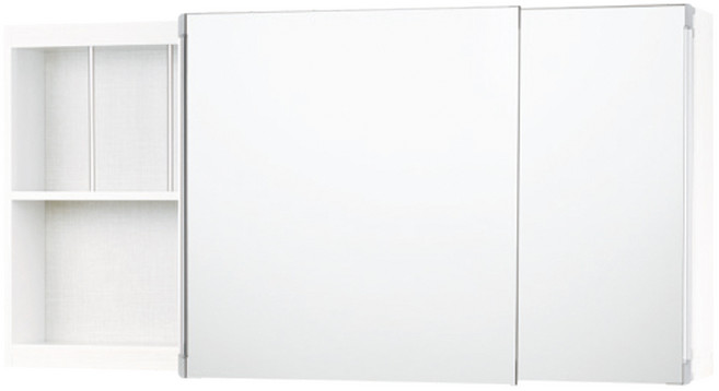 두진 슬림 욕실 슬라이드장 DS-1000W 방문설치, 화이트, 1개