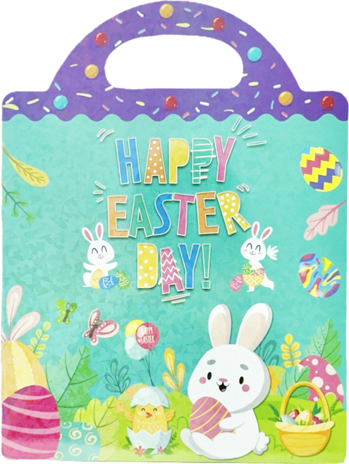 反覆黏貼場景DIY貼紙書 復活節款, 精裝