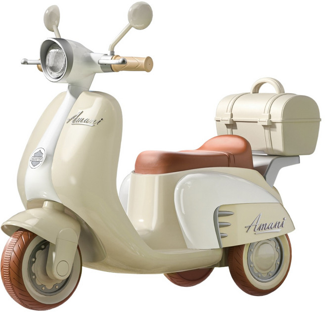 아마니 유아용 전동오토바이, 아이보리, 1개