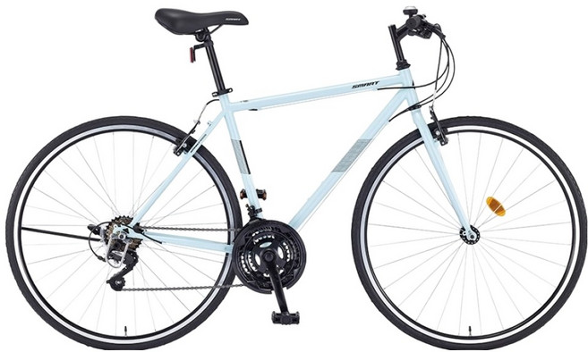 스마트 700C 셔플 21단 하이브리드 490mm 자전거 미조립, 1개, 180cm, 소다