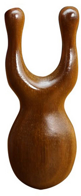 썬문 휴대용 얼굴 눈 코 마사지 괄사, 브라운, 1개