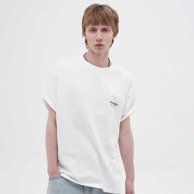 vivastudio LOCATION 短袖T恤, 白色