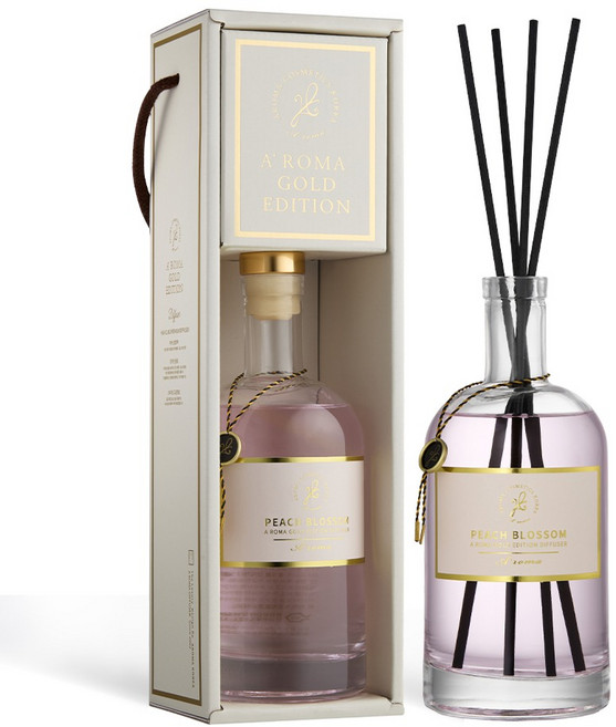 에이로마 골드에디션 디퓨저, 피치블라썸, 500ml, 1개