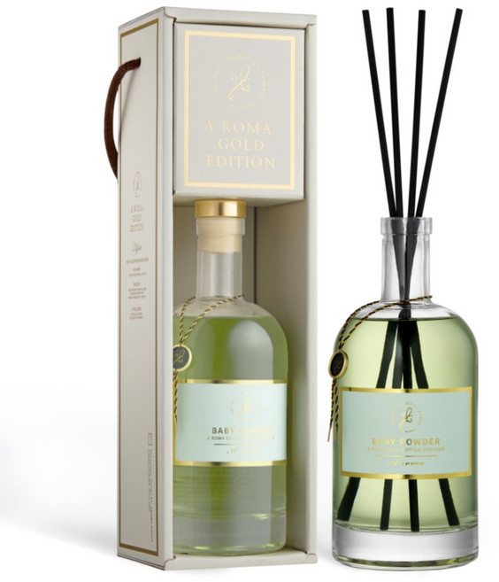 에이로마 골드 에디션 디퓨저, 유칼립투스앤그린티, 500ml, 1개