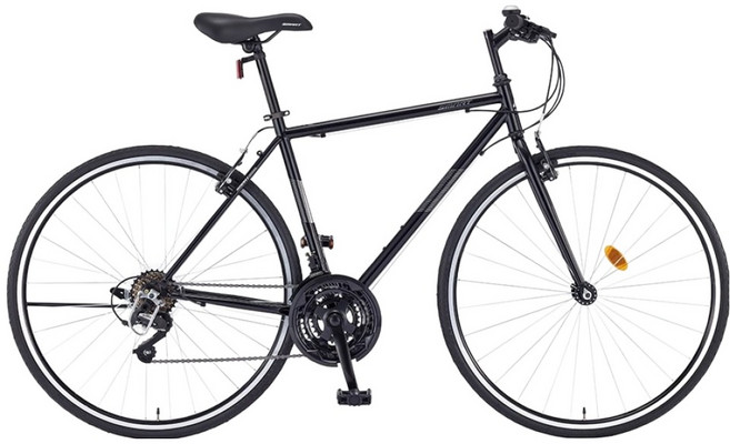 스마트 700C 셔플 하이브리드 자전거 490mm 미조립, 1개, 180cm, 블랙