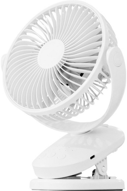스토리링크 자동회전 무선 클립형 집게 선풍기, SKP-F39S, 화이트