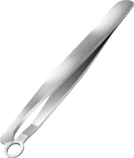 딥톡 라운드 헤드 잔털정리 코털 제거 가위 DT0708, 1개, 스텐