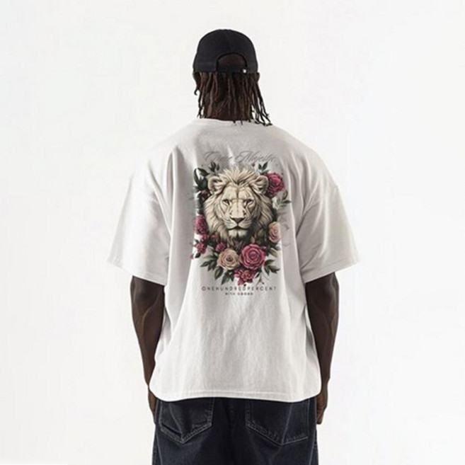 원헌드레드퍼센트 GOODD b그레이스 오버핏 반팔티