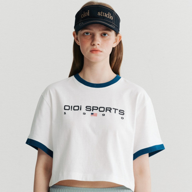 5252 BY OiOi 女款 1990 SPORTS CROP T-SHIRT OI2C2STS42