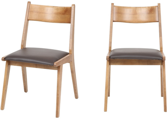 도리퍼니처 찰스톤 원목 의자, 혼합색상, 2개