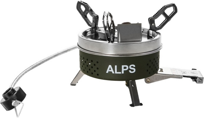 홍진테크사파이어 알프스 고화력 캠핑 접이식 휴대용 3구 가스 버너, SDY-2205