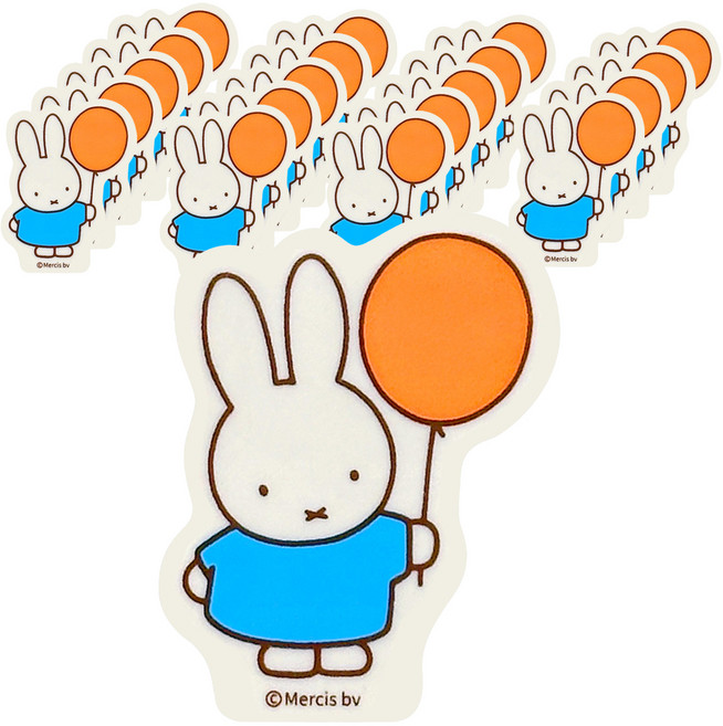 조선문방구 미피 모양 지우개, 블루 토끼, 20개