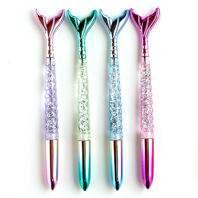 일상속반짝 머메이드 볼펜 0.5mm 4종 세트, 반짝, 1개