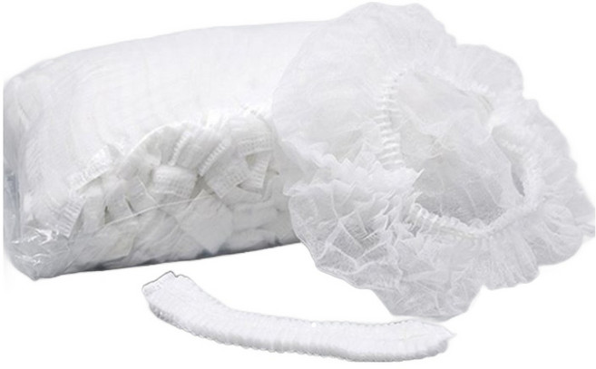 네오 일회용 모자 부직포 헤어캡 10g, 화이트, 100개