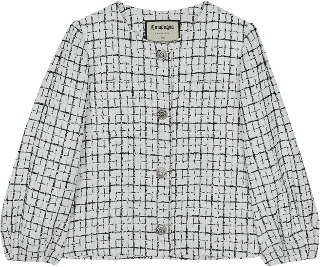 꼼빠니아 여성용 라운드 쟈가드 숏트위드 재킷 CADS3-WJK510