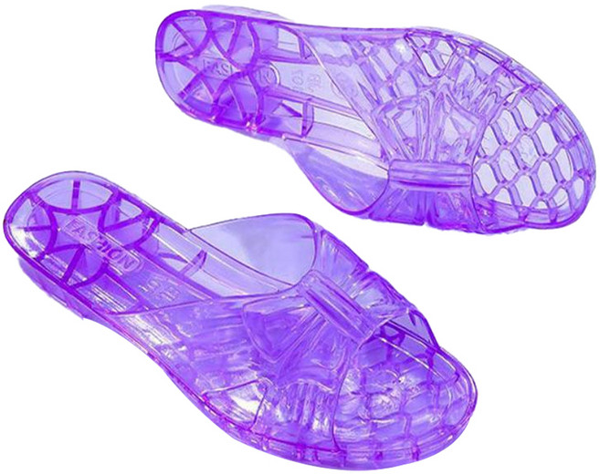몬드스팟 pvc 젤리 슬리퍼 욕실화 YY57827, 퍼플, 1개