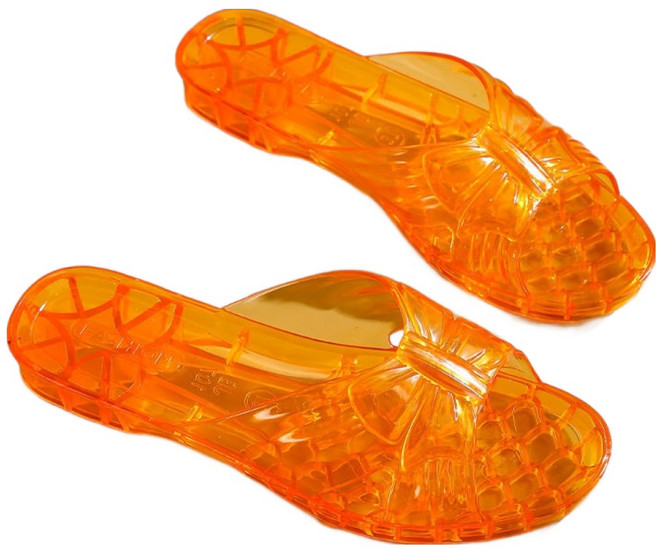 몬드스팟 pvc 젤리 슬리퍼 욕실화 YY57827, 오렌지, 1개