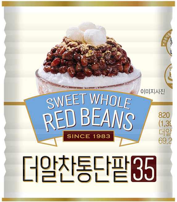 화과방 대두식품 더알찬통단팥35, 820g, 1개