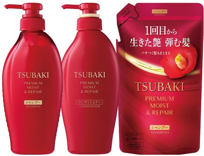 츠바키 프리미엄 모이스트 & 리페어 헤어 3종 세트, 1세트 - 쿠팡