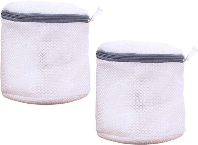 그린리빙 원형 속옷 브래지어 세탁망, 그레이, 2개