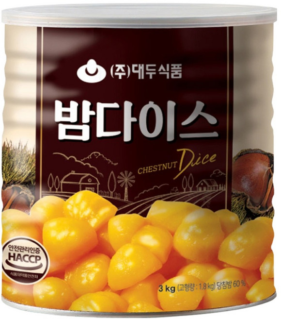 대두식품 밤다이스, 3kg, 1개