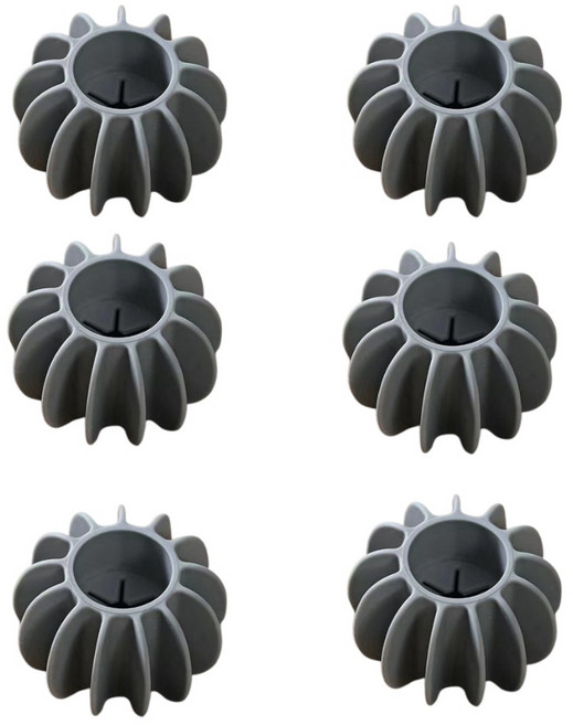 그린리빙 엉킴방지 실리콘 세탁볼, 그레이, 6개