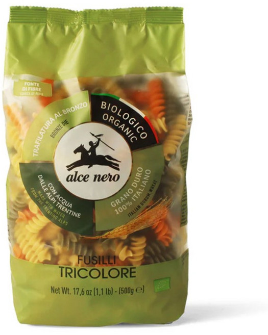 알치네로 유기농 삼색푸질리 파스타, 500g, 1개