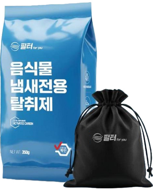 필터포유 음식물 처리기 필터 리필 숨쉬는 탈취 활성탄 + 다용도 파우치 세트, 루펜